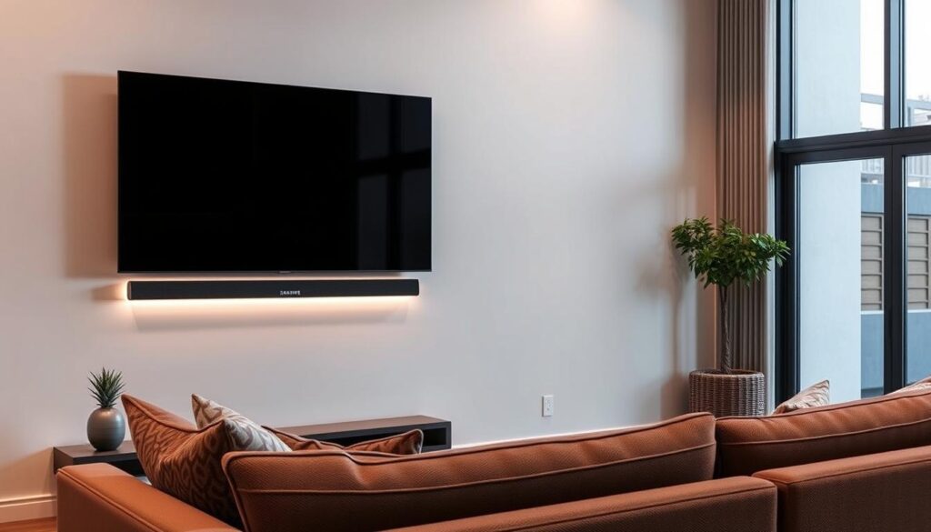 Soundbar w salonie
