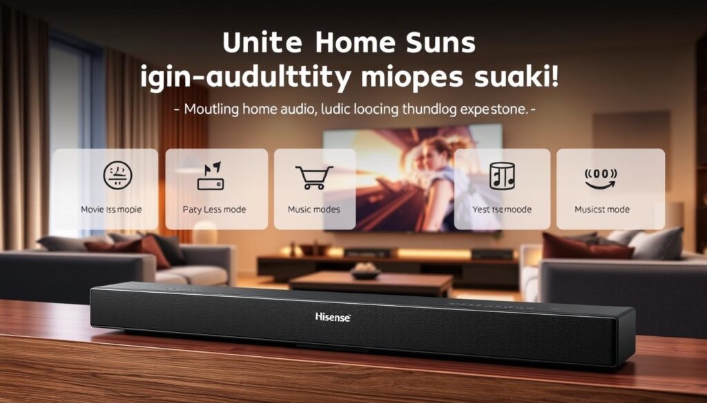 soundbar hisense tryby