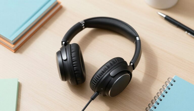 słuchawki bezprzewodowe nauszne z mikrofonem