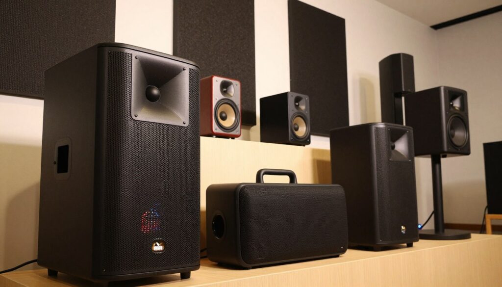 różnorodność modeli głośników