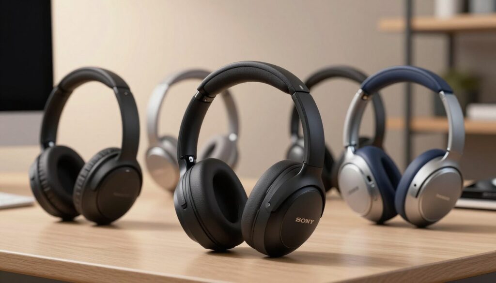 porównanie słuchawek anc kolory